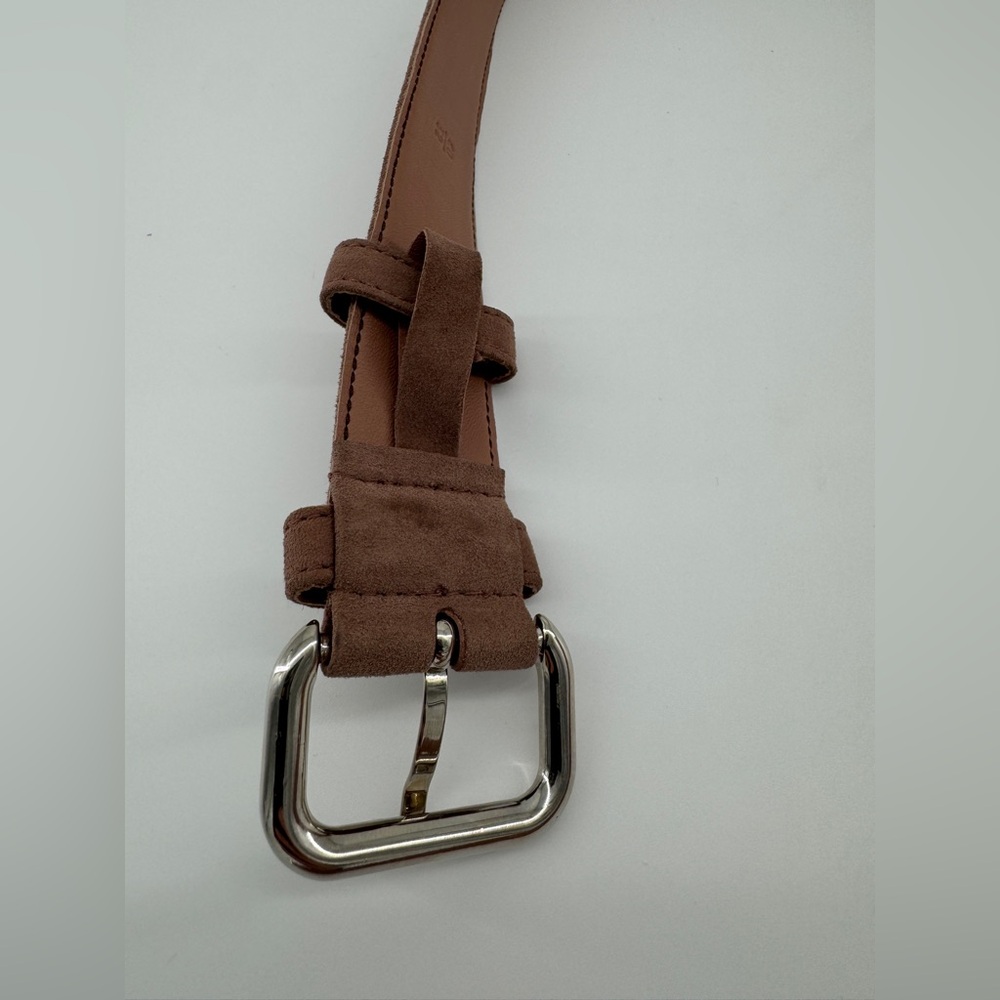 PRADA Suede Leather Blush Belt Size 80/32 1C 5379 Women Made In Italy - Picture 13 of 14